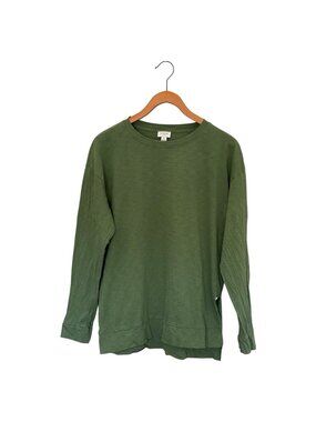 J Crew Green L/S Men's M Casual T-Shirt Cotton